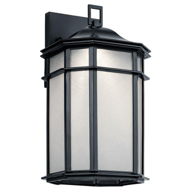 Kent 7.5W 1 LED Outdoor Wall Lantern 14.5 Inch Tall by Kichler - 49899BKLED