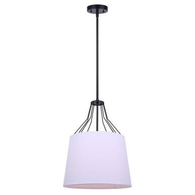 Anton 1 Light Medium Pendant by Canarm Inc - IPL1075A01BK