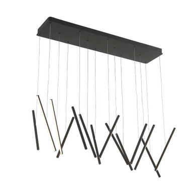 Chute LED Light Medium Linear Pendant by Kuzco LP14840-BK-UNV-010 - LP14840-BK-UNV-010