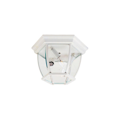Crown Hill 3 Light 11 Inch Wide Outdoor Flush Mount by Maxim - 1029WT