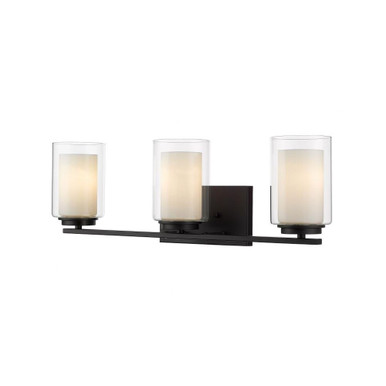 Willow Three Light Vanity Fixture by Z Lite - 426-3V-MB