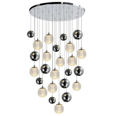 Siena 13 LED Light Medium Chandelier by CWI - 1679P24-13-601