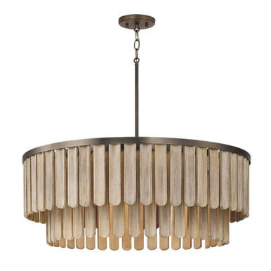 Jada 6 Light Pendant 11 Inch Tall and 30 Inch Wide by Capital - 355661DR