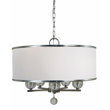 Glamour 5 Light Medium Chandelier by Framburg 4998PN - 4998PN