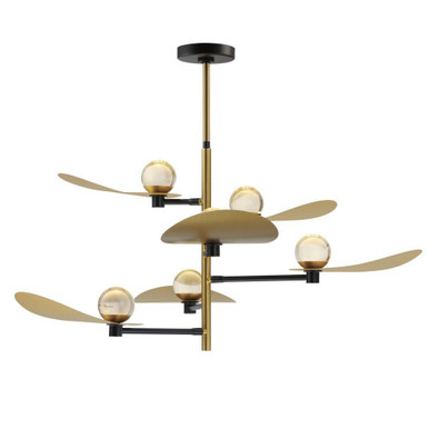 Pearl 36W 6 LED Oversized Pendant by ET2 - E24075-BKNAB
