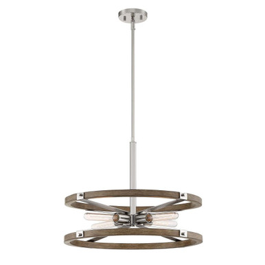 Hanston 4 Light Large Pendant by Designers Fountain - d206m-22p-pn
