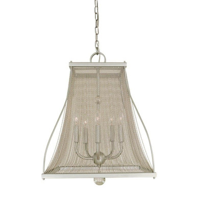 Harrison 5 Light Small Chandelier by Framburg - 5505 SP/PN