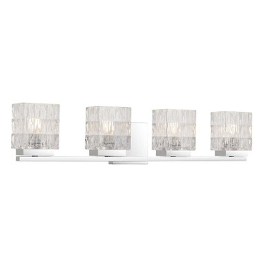 Estelle 4 Light Bath Vanity 6.25 Inch Tall and 29.75 Inch Wide by Quoizel - ESTE8629C