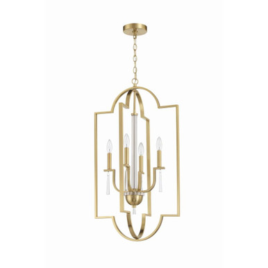 Fortuna 4 Light Small Foyer Chandelier by Craftmade - 58234-SB