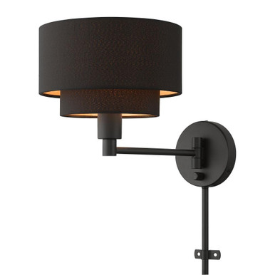 Sentosa 1 Light Swing Arm Wall Sconce by Livex - 45080-04