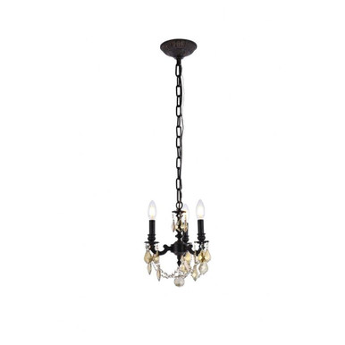 Lillie 3 Light Small Pendant by Elegant - 9103D10