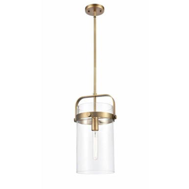 Pilaster 1 Light Stem Mini Pendant 17.13 Inch X8 Inch Wide by Innovations - 413-1SM-G413-1S-8