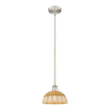 Bristol Natural II 1 Light Stem Hung Mini Pendant 11 Inch by Innovations - 616-1S-NBD2-9