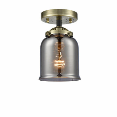 Bell 1 Light 8.13 Inch Length Semi Flush Mount by Innovations - 284-1C-G5