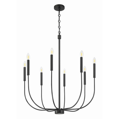 Traci 8 Light Chandelier 37.25 Inch Tall and 30.75 Inch Wide by Craftmade - 59828
