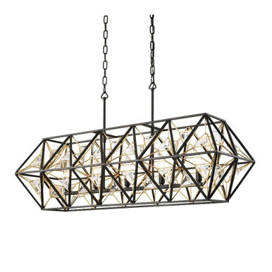 Marcia 5 Light Oversized Linear Pendant by Varaluz - 353N05MBFG