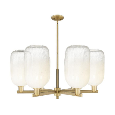 Brookhaven Cloche 6 Light Stem Chandelier 23.88 Inch Wide by Innovations - 716-6CR-G482-7_P