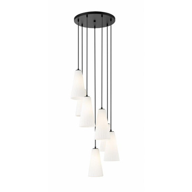 Farrell 7 Light Chandelier 13.75 Inches Tall and 18 Inches Wide by Z-Lite - 3043P7-7R