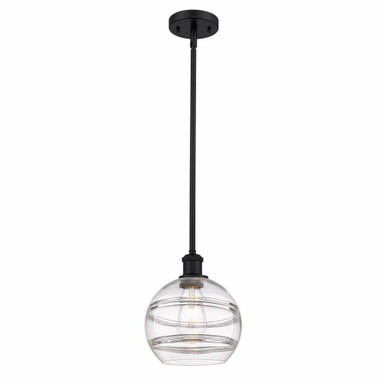 Rochester 1 Light Small Stem Hung Pendant 9.88 Inch Tall by Innovations - 516-1S-G556-8