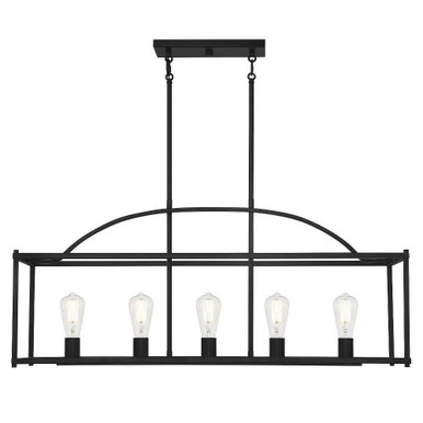 Palladian 5 Light Linear Chandelier by Savoy House - 1-190-5