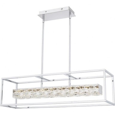 Dazzle Light Oversized Linear Chandelier by Quoizel - PCDZ136C