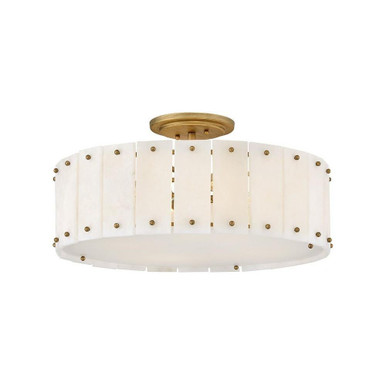 Simone 20W 4 LED Medium SemiFlush Mount 20.75 Inch Wide by Fredrick Ramond - FR47753BNG
