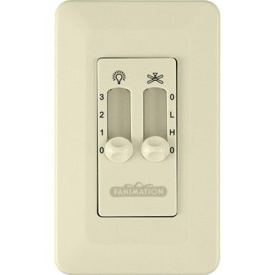 2 Speed Non-Reversing Fan and Light Wall Control by Fanimation - CW6