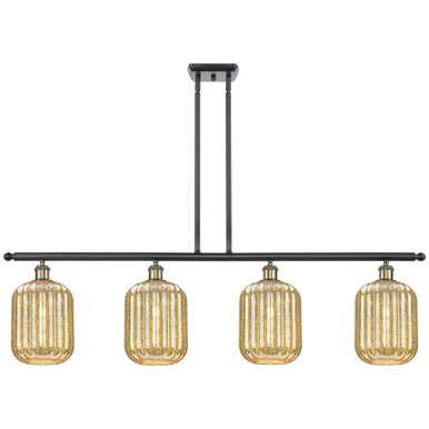 Preston 4 Light Stem Hung Island 12.25 Inch and 48 Inch Wide by Innovations - 516-4I-G460-7
