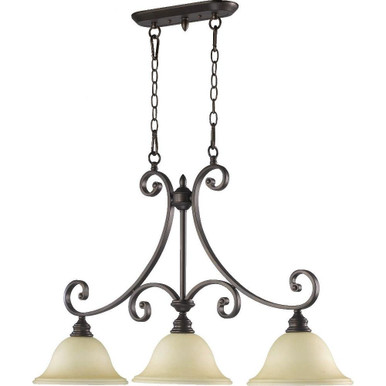 Bryant 3 Light Small Linear Island Pendant by Quorum - 6554-3