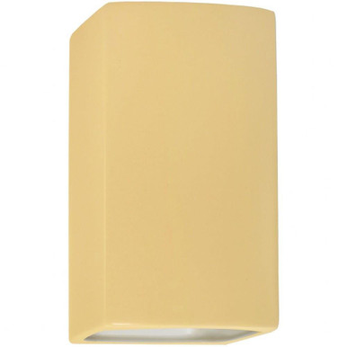 Ambiance 1 Light Small Rectangle Closed Top Wall Sconce by Justice Design - CER-5910