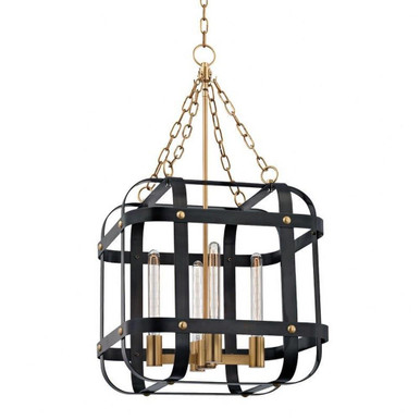 Colchester 4 Light Pendant 35.5 x 19.75 Inch by Hudson Valley - 6920-AOB