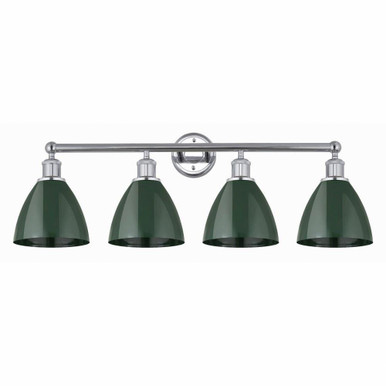 Plymouth Dome 4 Light Vanity Light 34.5 Inch Wide by Innovations - 616-4W-MBD-75