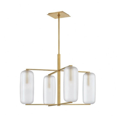 Pebble 4 Light Large Chandelier by Hudson Valley - 3474