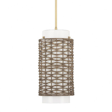 Laila 1 Light Pendant 19.75 Inch Tall and 9.25 Inch Wide by Hunter Fans - 48207