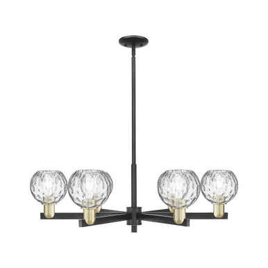Athens Water Glass 6 Light Stem Hung Chandelier 35.75 Inch by Innovations - 716-6CR-G1215-6