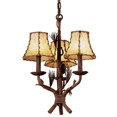 Ponderosa 3 Light Chandelier by Kalco - 5034PD/8045