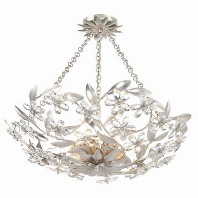 Marselle 6 Light 24 Inch Wide Semi Flush Mount by Crystorama - MSL-306_CEILING