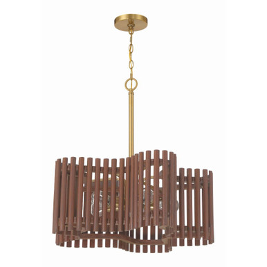 Freeform 5 Light Chandelier 24.63 Inch Tall and 24 Inch Wide by Craftmade - 58425