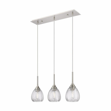 Berkshire 3 Light Cord Hung Island 26.9 Inch Wide by Innovations - 323-3I-G323-6