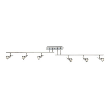 Viper 33W 6 Light 62 Inch Wide Semi Flush Mount by Access - 52043