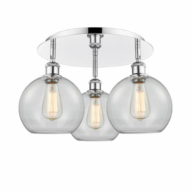 Athens 3 Light 19.75 Inch Wide Flush Mount by Innovations - 516-3C-G12-8