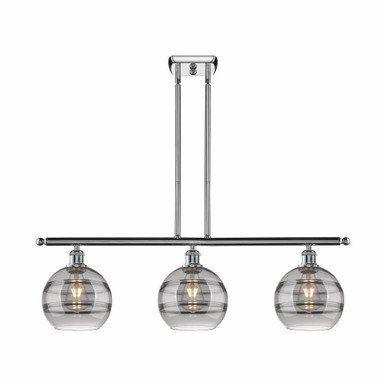 Rochester 3 Light Oversized Island Pendant 10.38 Inch Tall by Innovations - 516-3I-G556-8