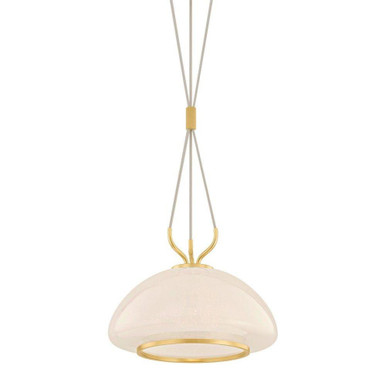 Baudette 1 Light Pendant 10.5 Inch Tall X 14.25 Inch Wide by Hudson Valley - 5715-AGB