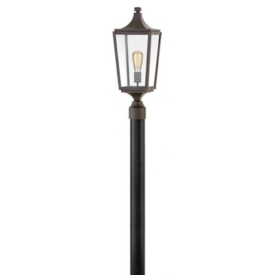 Jaymes One Light Outdoor Post Top/ Pier Mount 7.75 x 22.75 Inch by Hinkley - 1291OZ