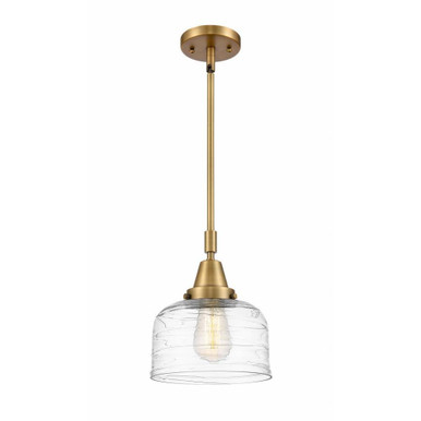 Bell 1 Light Small Stem Hung Pendant 11.13 Inch Tall by Innovations - 447-1S-G7
