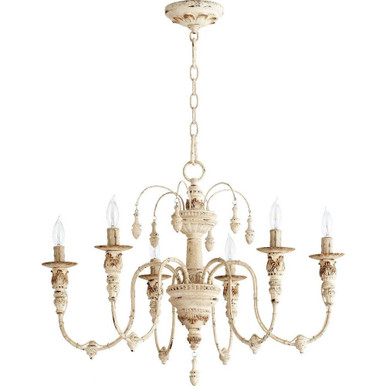 Salento 6 Light Medium Chandelier by Quorum - 6316-6
