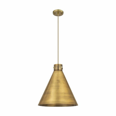 Newton Cone 1 Light Metal Shade Large Pendant 18 Inch Wide by Innovations - 410-1PL-M411-18