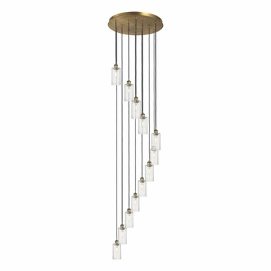 Crown Point 12 Light Cord Hung Pendant 24.38 Inch Wide by Innovations - 126B-12P-G434-7