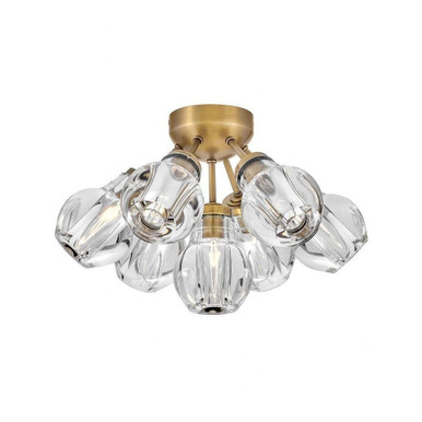 Elise 35W 7 LED 16.25 Inch Wide Semi Flush Mount by Fredrick Ramond - FR46951