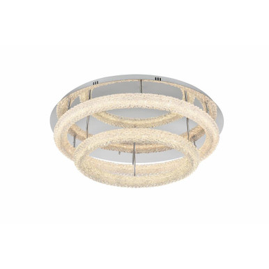 Bowen 78W 2 LED Flush Mount 10 Inch Tall and 33.5 Inch Wide by Elegant - 3800F33L2